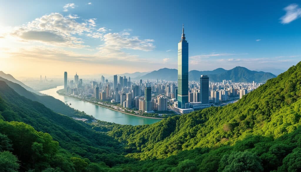 explore the diverse geographical features of taipei, from its stunning mountains and lush parks to the vibrant urban landscape and waterways that shape this dynamic city.