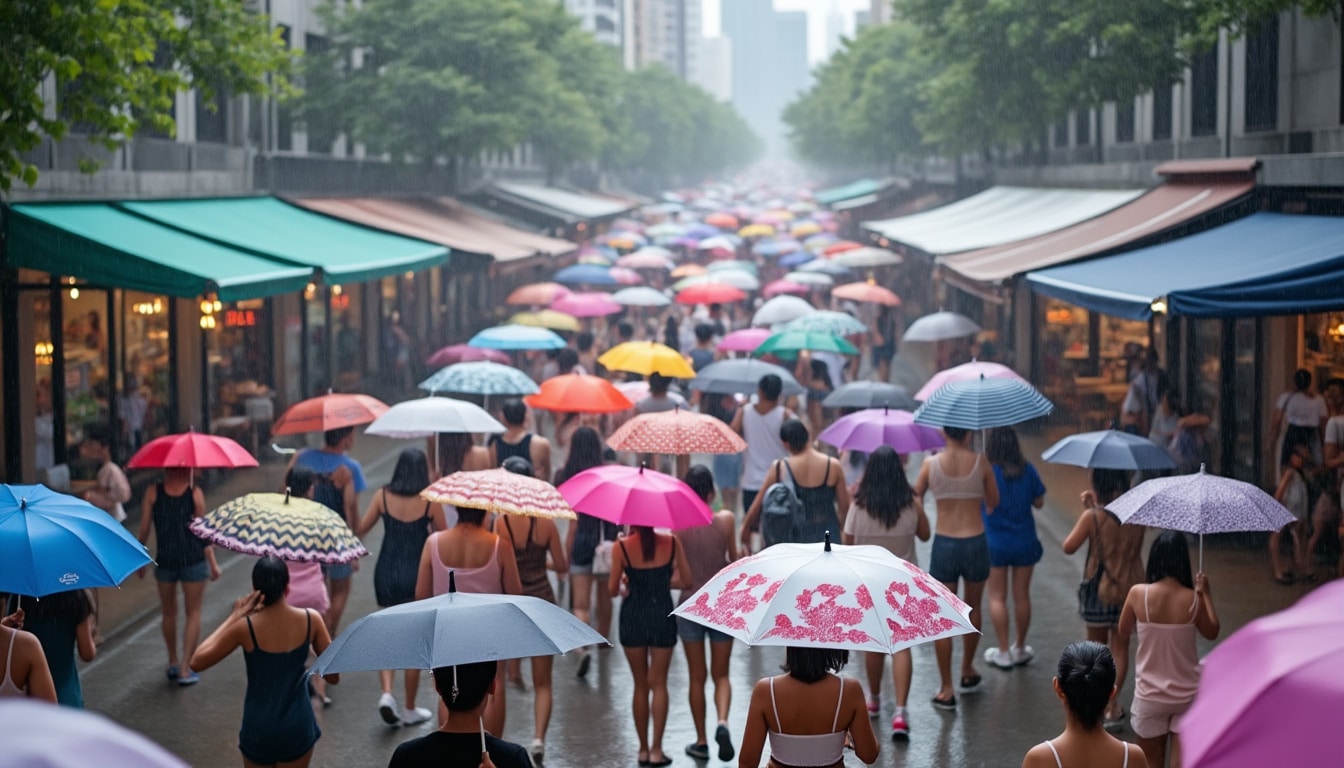 Entdecken Sie das Klima von Taipei mit einem Fokus auf Luftfeuchtigkeitswerte. Erforschen Sie, wie saisonale Veränderungen die Luftfeuchtigkeit beeinflussen, was Sie während Ihres Besuchs erwarten können, und Tipps, um sich im tropischen Wetter der Stadt wohlzufühlen.