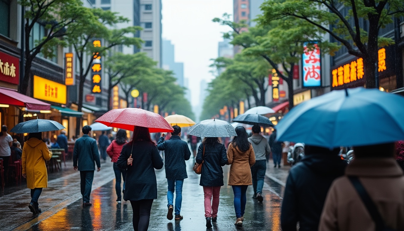 discover the weather patterns of taipei, including insights on rain and precipitation levels throughout the year. stay informed about the best times to visit this vibrant city while knowing what to expect from its climate.