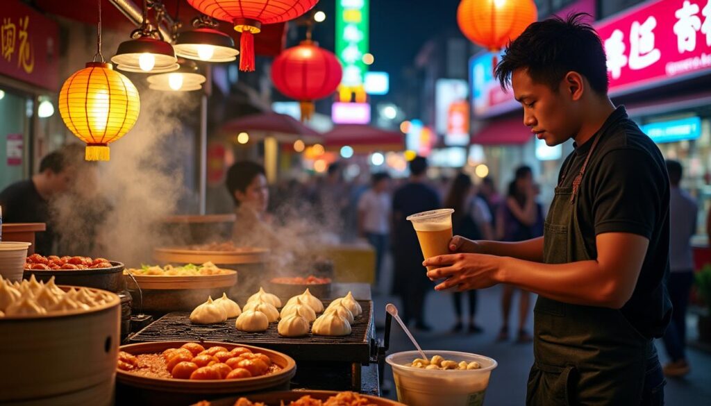 discover the culinary highlights of taipei, famous for its vibrant night markets, diverse street food, and unique taiwanese dishes like beef noodle soup and bubble tea.
