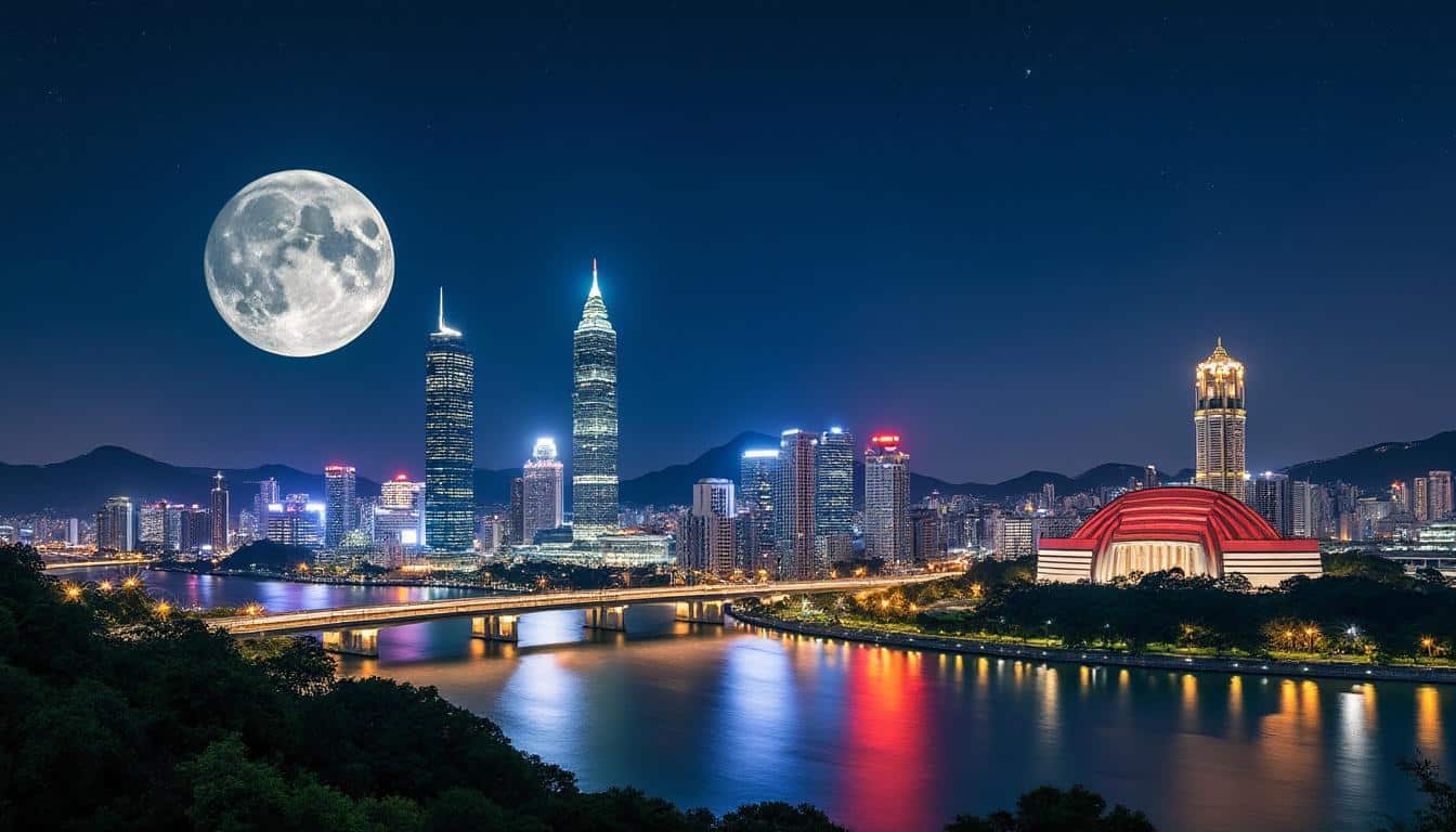 explore whether moonlight illuminates the vibrant city of taipei, revealing its night-time beauty and charm in this captivating article.